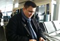 Глава МИД Украины в зале ожидания в аэропорту