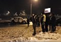 Подрыв иномарки на выезде из Киева. Видео