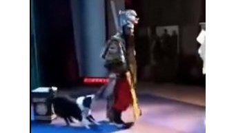 В Китае собака выбежала на сцену и вцепилась в оперного певца