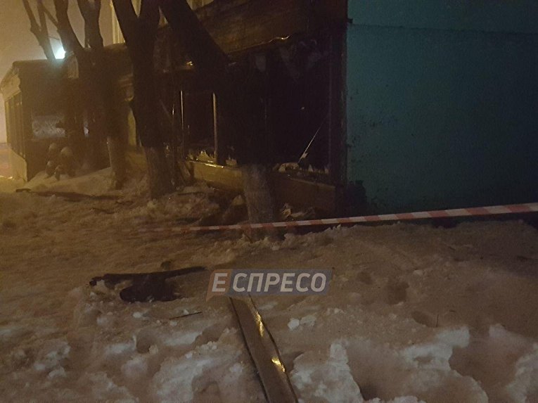 Взрыв в ресторане Лео в центре Киева