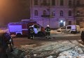 Полиция и пожарные Киева на месте происшествия: в столице обстреляли из гранатомета ресторан Лео