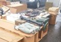 Оружие и боеприпасы, изъятые на КПВВ Майорск в Донецкой области