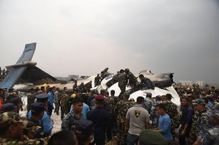 Крушение самолета US-Bagnla в Катманду