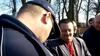 Конфликт Александра Пирожика в Польше. Видео