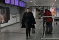 Надежда Савченко в аэропорту Борисполь