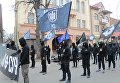 Националисты прошлись маршем по центру Ужгорода