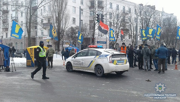 Полиция в центре Киева, 18 марта 2018