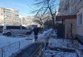 Дом, в котором взорвалась граната в Киеве