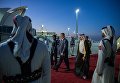 Прибытие Петра Порошенко с супругой в Кувейт