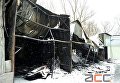 Последствия пожара на рынке в Черновцах