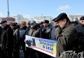 Акция протеста ветеранов МВД с требованием поднять пенсии в Херсоне