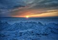 Замерзшие волны Кременчугского водохранилища