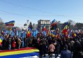 Митинг сторонников объединения Молдавии и Румынии в Кишеневе 25 марта 2018 года