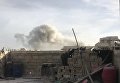 Дым, возникший в результате ударов сирийской армии по позициям Джебхат ан-Нусра, в Восточной Гуте в пригороде Дамаска