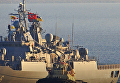 Корабль ВМС Турции при заходе в Одессу, 30 марта 2018