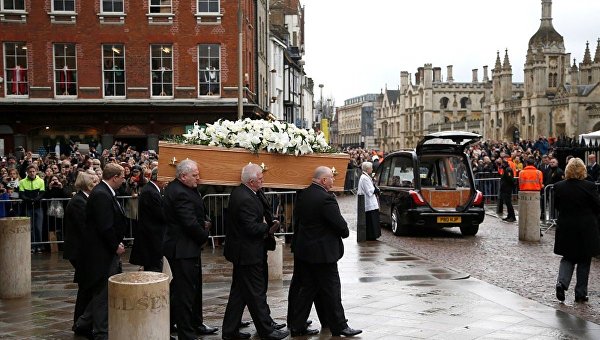 Похороны Стивена Хокинга