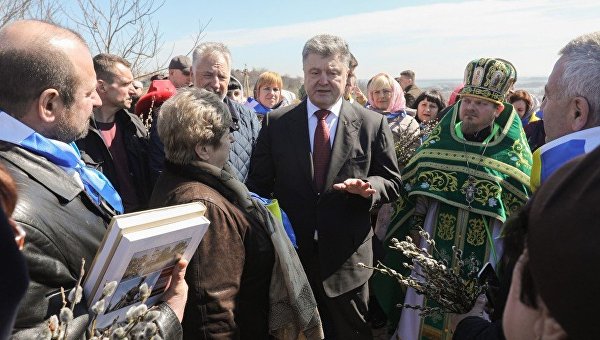 Петр Порошенко в Донбассе, 1 апреля 2018