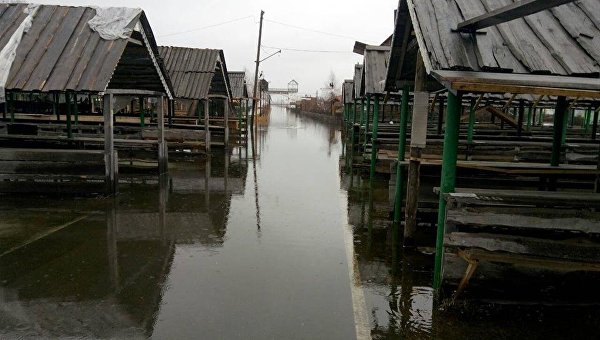 Территорию Сорочинской ярмарки затопило