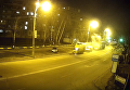 Возгорание микроавтобуса в Киеве попало на видео. Видео