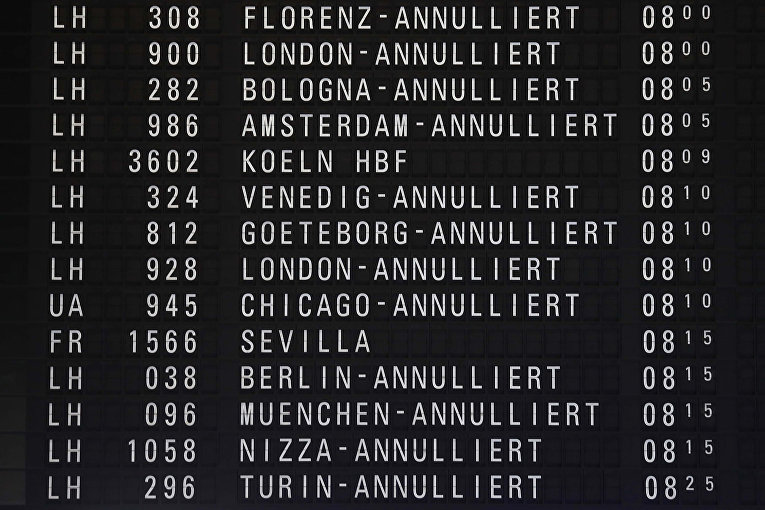Забастовка работников аэропортов в Германии