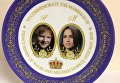 На сувенирной тарелке к свадьбе принца Гарри ошибочно изобразили певца Эда Ширана