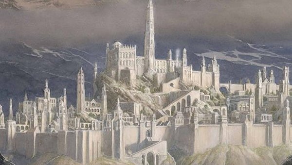 Обложка к книге Дж.Р.Р. Толкина Падение Гондолина