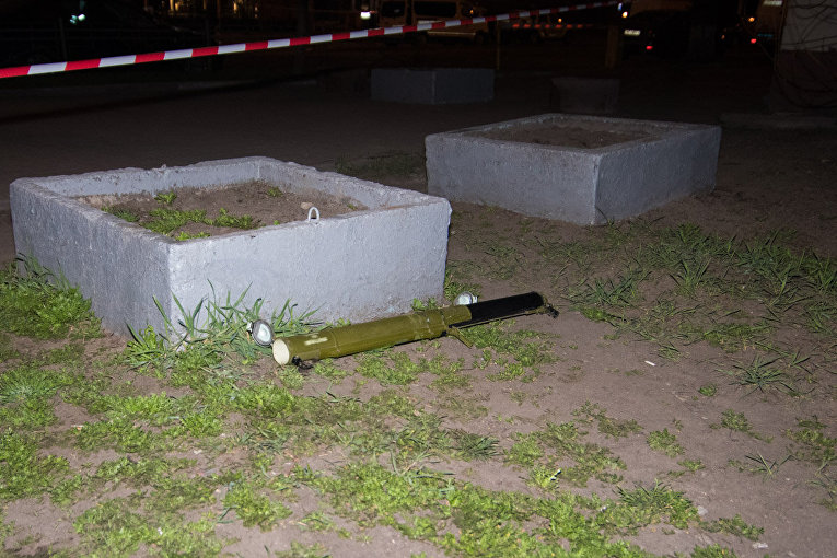 Тубус от гранатомета в центре Киева
