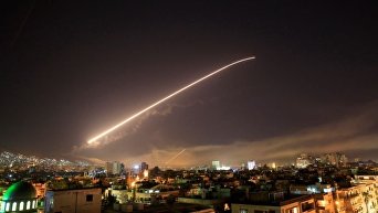 Ракетный удар США и союзников по Сирии. Небо над Дамаском