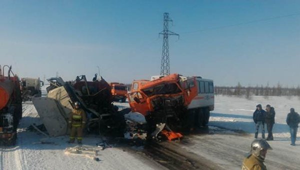 Авария автобуса на Ямале