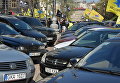 Движение АвтоЕвроСила пикетирует здание Кабимина против повышения цен на бензин и дизтопливо
