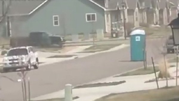 В американском штате Колорадо сняли на видео убегающий туалет