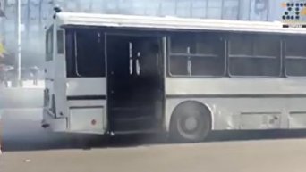 Горящий автобус