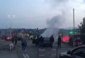 Пожар на КПП Ужгород