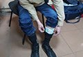 На границе с Россией задержан украинец, который спрятал 25 тысяч евро в носках