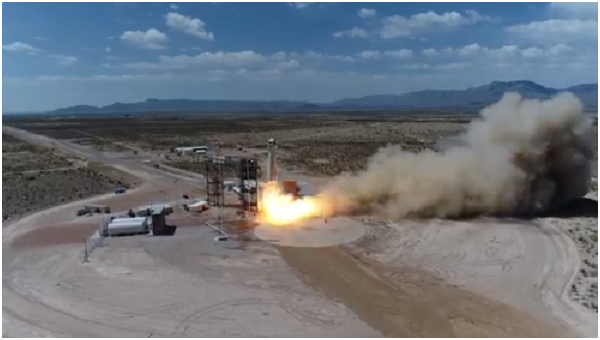Восьмой тестовый беспилотный запуск суборбитальной ракеты New Shepard с капсулой для туристических полетов в космос