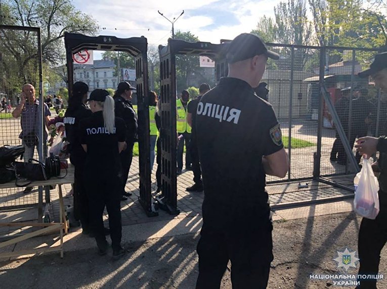 Усиленная охрана Куликова поля в Одессе, где в 2014 году погибли 48 человек