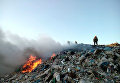 Пожар на полтавской городской свалке