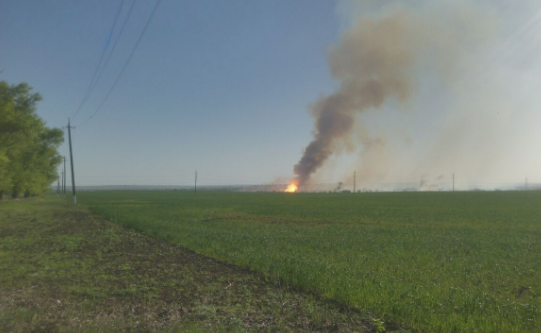 Пожар на складе боеприпасов в Балаклее Харьковской области