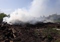 Ликвидация пожара на Виноградаре в Киеве