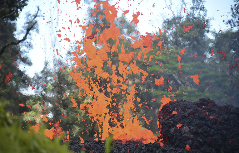 Извержение вулкана Килауеа на Гаваях