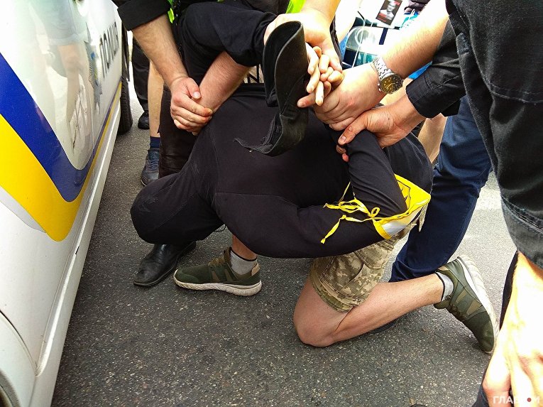 Задержанные на акции  Бессмертный полк в Киеве
