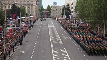 Парад в Донецке 9 мая 2018 года