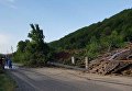В результате оползня под Мукачево разрушены три дома