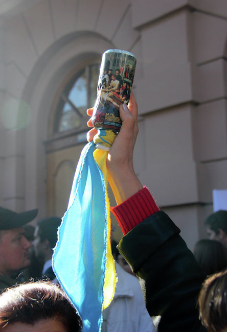Акция протеста журналистов в Киеве против законопроекта о клевете