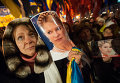 Митинг у ЦИК Украины после обнародования итогов выборов