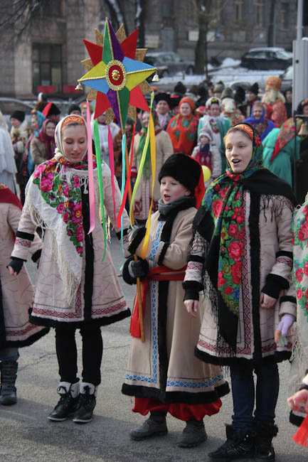 Открытие новогодне-рождественского поселка в Киеве