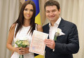 Церемония бракосочетания старшего сына президента Украины Андрея Ющенко и Елизаветы Ефросининой