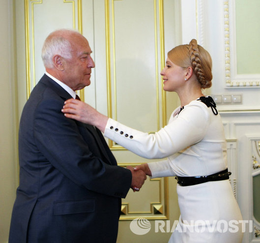 Встреча Виктора Черномырдина и Юлии Тимошенко