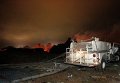 Пожар на заводе удобрений в Техасе