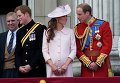 Принц Уильям, герцогиня Кембриджская Кэтрин, принц Гарри и принц Эндрю